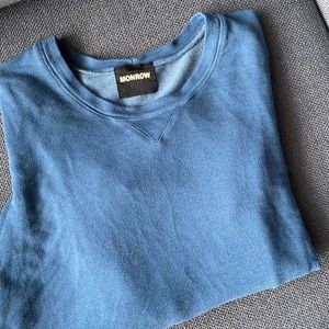 Monrow classic crew neck sweatshirt, M